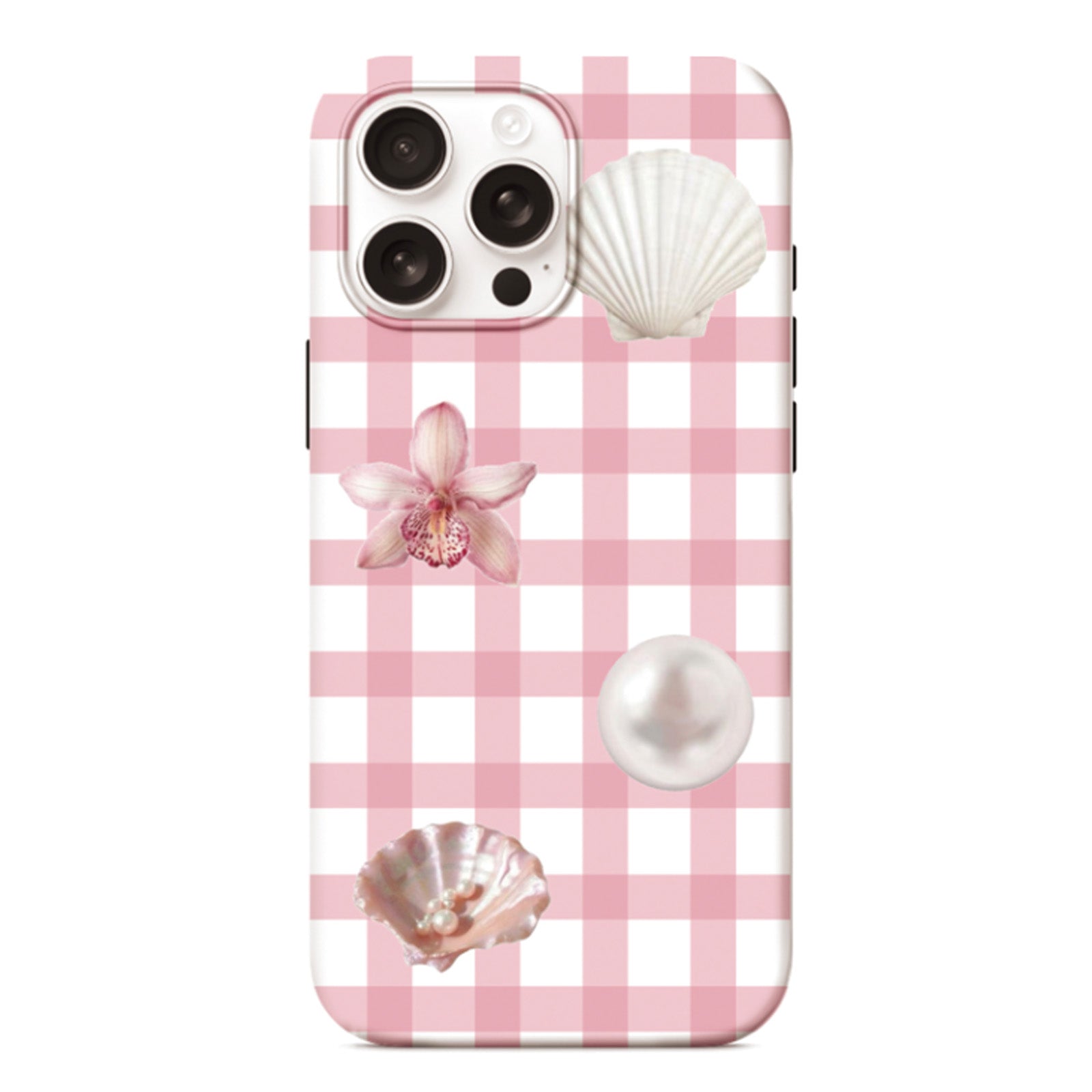 เคส Gingham Pearl – รองรับ MagSafe สำหรับ iPhone 16 /15 / 14 / 13
